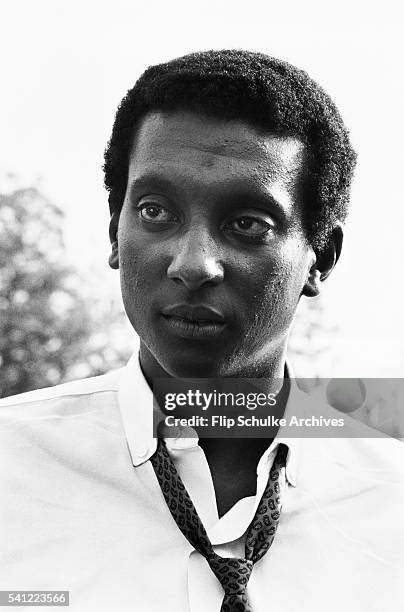 President of SNCC Stokely Carmichael organizes voters for the 1966 elections in rural Alabama. During the campaign he introduced the "Black Power"...