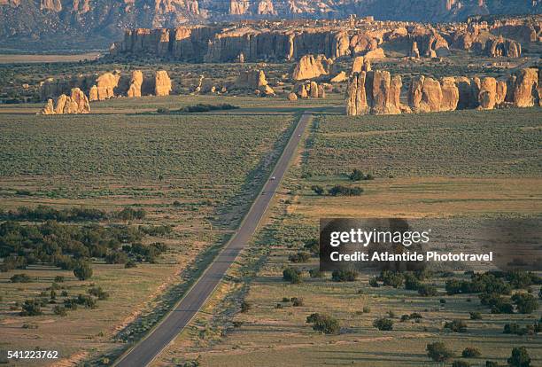 route 66 and acoma pueblo - acomia stock pictures, royalty-free photos & images