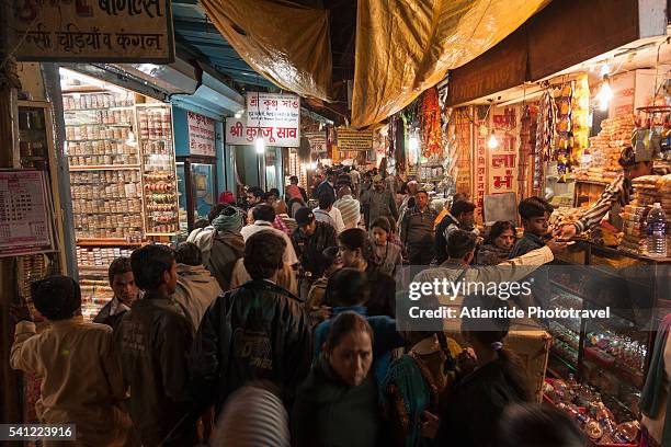 crowded street in varanasi - uttar pradesh assembly stock pictures, royalty-free photos & images