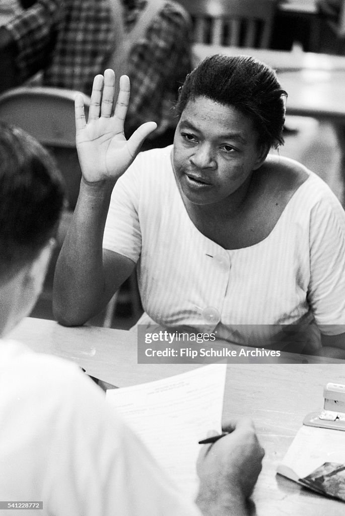 Woman Swearing Oath