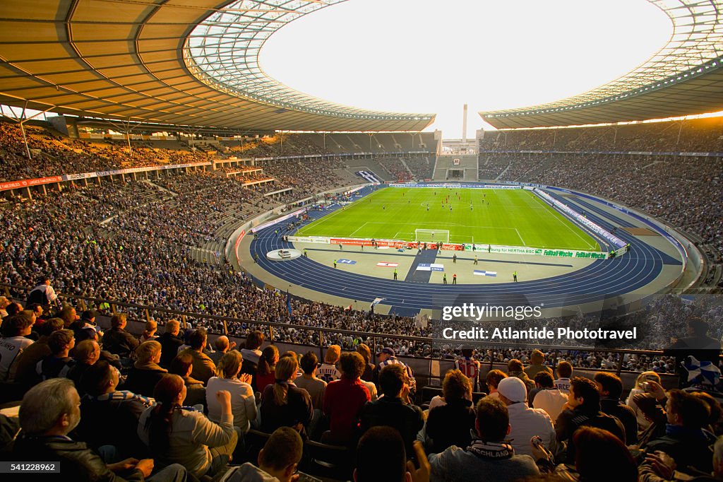 Soccer Game at Olympic Stadium