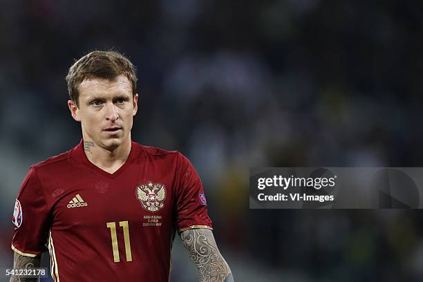 Pavel Mamaev of Russia during the UEFA EURO 2016 Group A group stage match between Switzerland and France at the Stade Pierre-Mauroy on june 19, 2016...