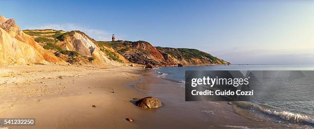 martha's vineyard - gay head cliff stock pictures, royalty-free photos & images