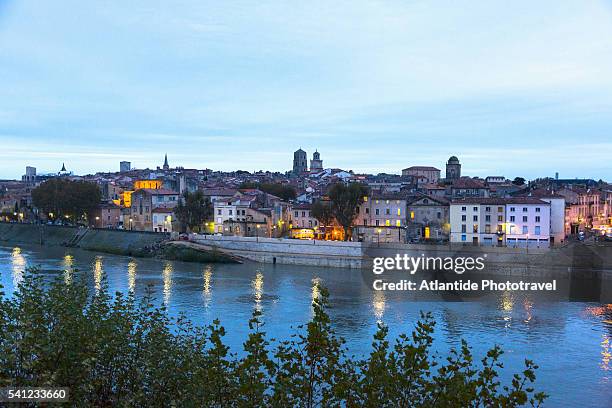 view of the town - arles stock pictures, royalty-free photos & images