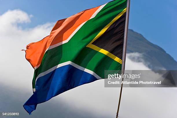 the south african national flag - south african flag stock pictures, royalty-free photos & images