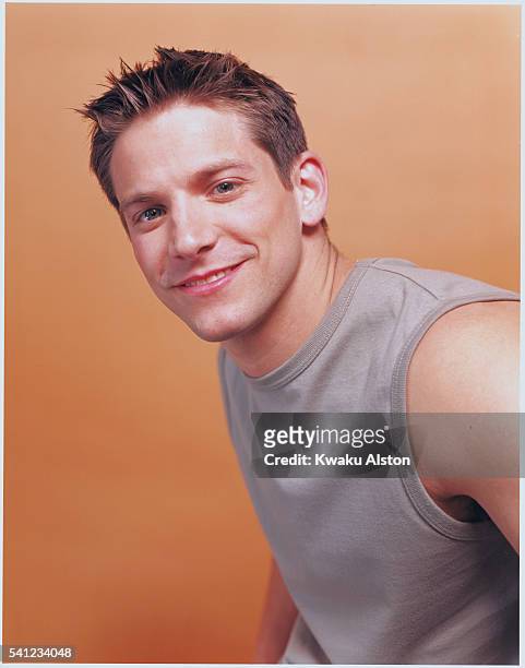 Singer Jeff Timmons of 98 Degrees is photographed for YM Magazine in 2000 in Los Angeles, California. Photo by Kwaku Alston/Corbis via Getty Images)