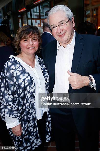 Jean-Paul Huchon and his wife attend the Hotel Normandy Re-Opening at Hotel Normandy on June 18, 2016 in Deauville, France.