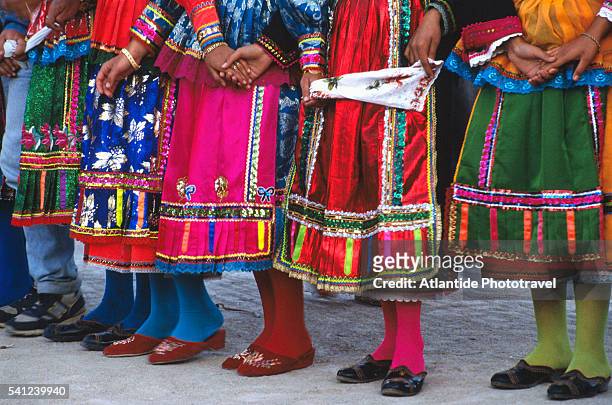 traditional agios ioannis festival - traditional clothing stock pictures, royalty-free photos & images