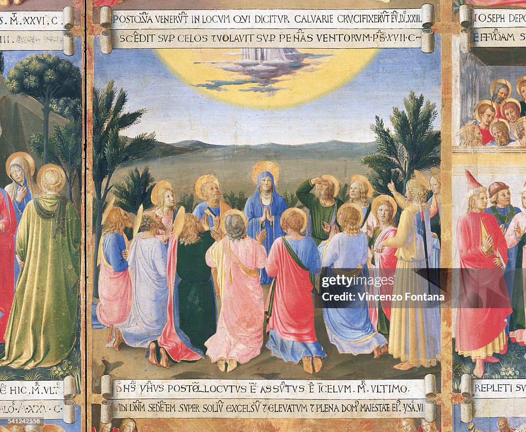 Ascension of Jesus Christ from the Armadio degli Argenti Painting Series by Fra Angelico