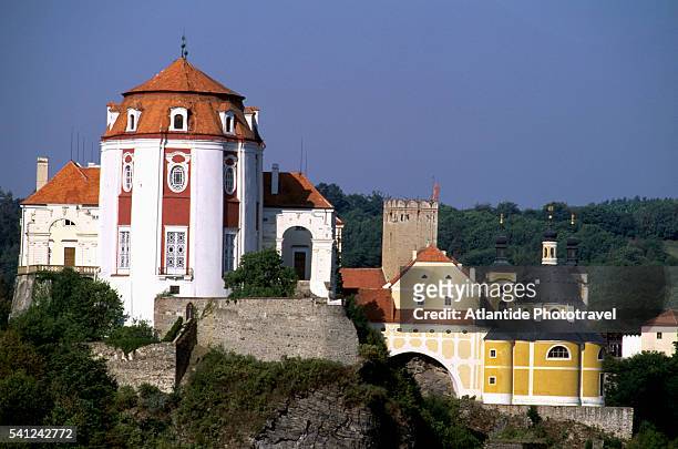 vranov castle in vranov nad dyji - moravia stock pictures, royalty-free photos & images