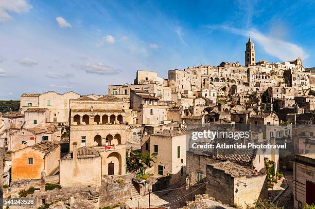 view of sasso barisano - região da basilicata imagens e fotografias de stock