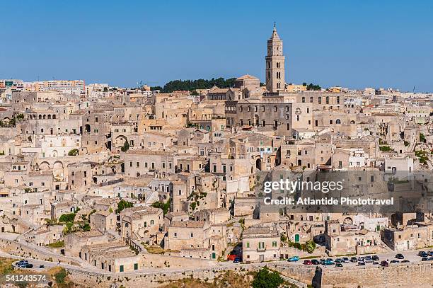 view of the town - matera stockfoto's en -beelden