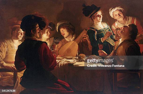 Supper With a Lute Player by Gerrit van Honthorst