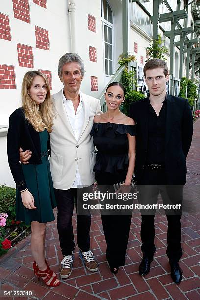 Joy Desseigne, Dominique Desseigne, Alexandra Cardinale and Alexandre Desseigne attend the Hotel Normandy Re-Opening at Hotel Normandy on June 18,...