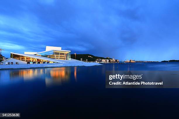 oslo opera house. - opera houses stock pictures, royalty-free photos & images