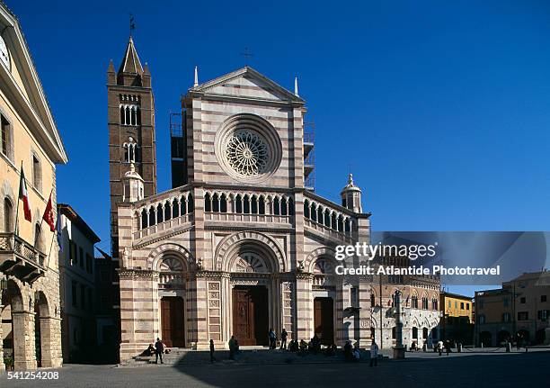 cathedral in grosso - grosseto stock-fotos und bilder