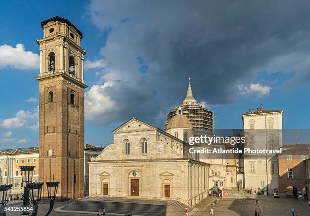 san giovanni battista cathedral - turin cathedral stock pictures, royalty-free photos & images