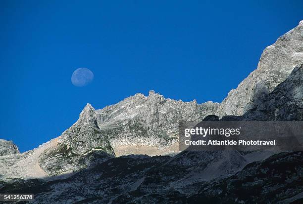 mountains in triglavski narodni park - triglavski narodni park stock pictures, royalty-free photos & images