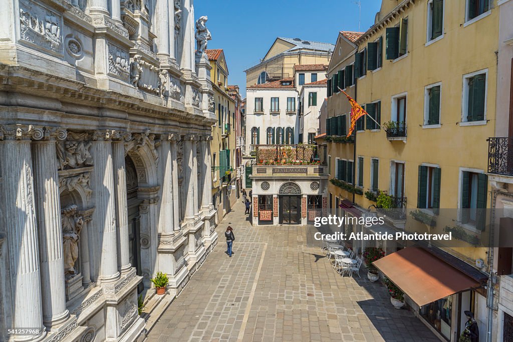 Campiello Santa maria Zobenigo and Santa Maria del Giglio church