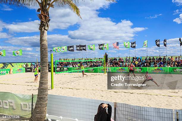footvolley 2016 - event sponsor stock pictures, royalty-free photos & images