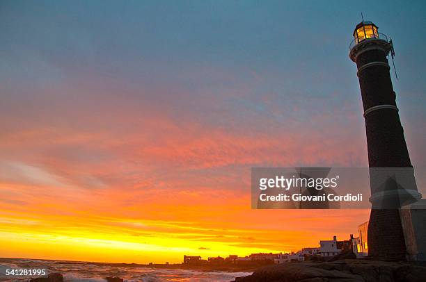 lighthouse, uruguay - jose ignacio lighthouse stock pictures, royalty-free photos & images