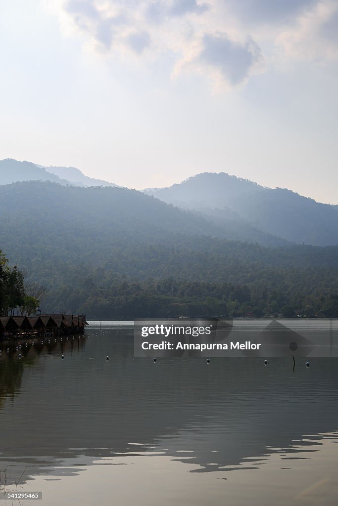 Huay Tung Tao Lake in Chiang Mai, Thailand