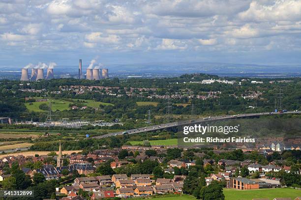 industrial landscape of the north west - warrington england stock pictures, royalty-free photos & images