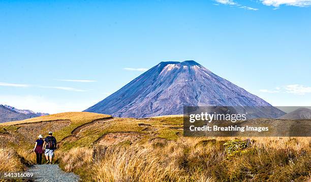 mt. ngauruhoe - tongariro crossing stock pictures, royalty-free photos & images