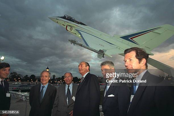 Tiberi, S.Dassault, J.Chirac and A.Richard.