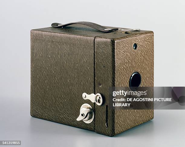 Kodak camera, Rainbow Hawk-Eye model, 1924. United States of America, 20th century. Milan, Museo Nazionale Della Scienza E Della Tecnica 'Leonardo Da...