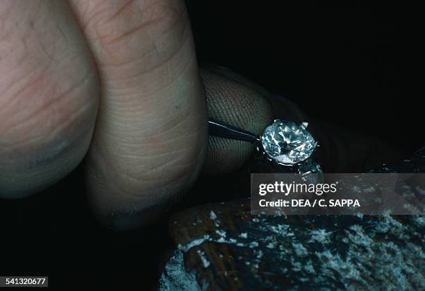 Diamond processing, Antwerp, Belgium.