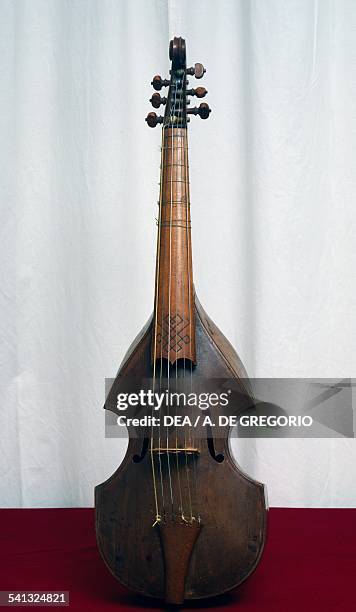 Viol, probably built by Antonio Ciciliano. Italy, 16th-17th century. Bologna, Museo Civico Medievale