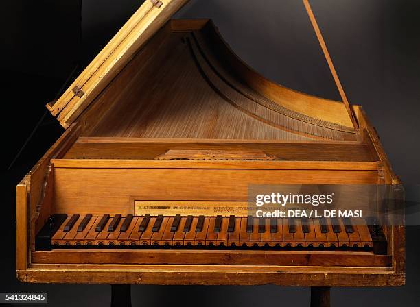 Piano, made by Bartolomeo Cristofori . Italy, 17th-18th century. Roma, Museo Nazionale degli Strumenti Musicali