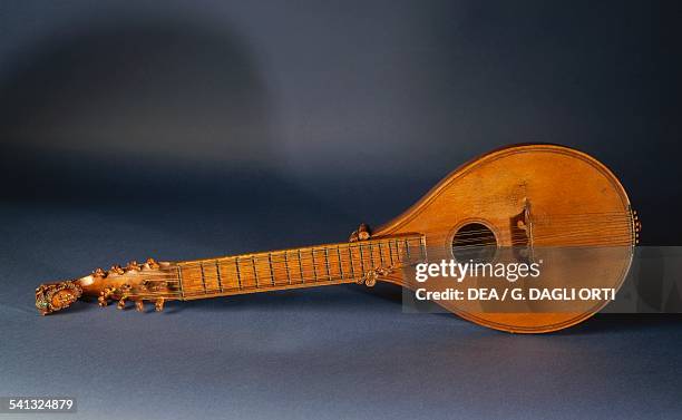 Cittern, by Girolamo de Virchis or Girolamo da Brescia. Italy, 16th century. Parigi, Conservatoire national superieur de musique et de danse de Paris