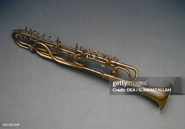 Bimbonifono, trombone by Gioacchino Bimboni . Italy, 19th century. Florence, Museo Strumenti Musicali Conservatorio Cherubini