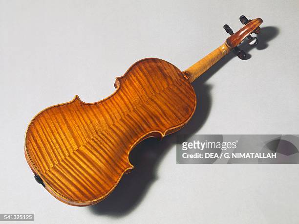 Violin, rear view by Giovanni Battista Gabbrielli . Italy, 18th century. Florence, Museo Strumenti Musicali Conservatorio Cherubini