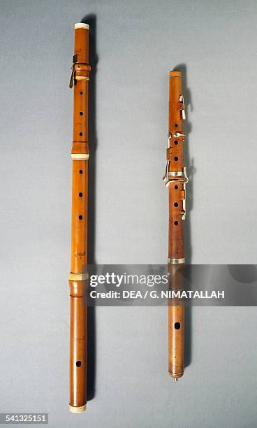 Transverse flutes. Florence, Museo Strumenti Musicali Conservatorio Cherubini