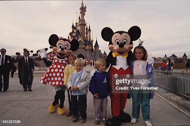 Ambiance à l'Euro Disney.