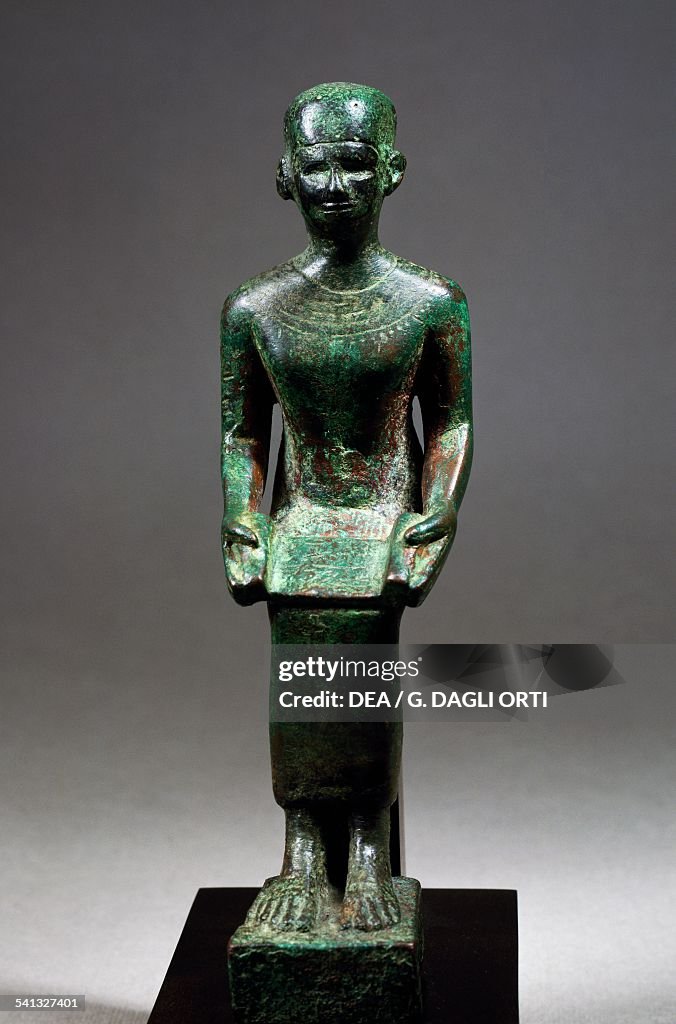 Bronze statue of Imhotep...