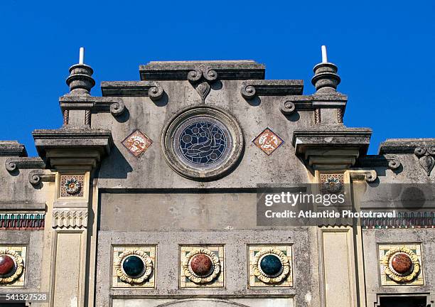 historic bagno balena on the passeggiata promenade - balena stock pictures, royalty-free photos & images