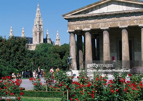 theseus temple in the volksgarten in vienna - theseus stock pictures, royalty-free photos & images