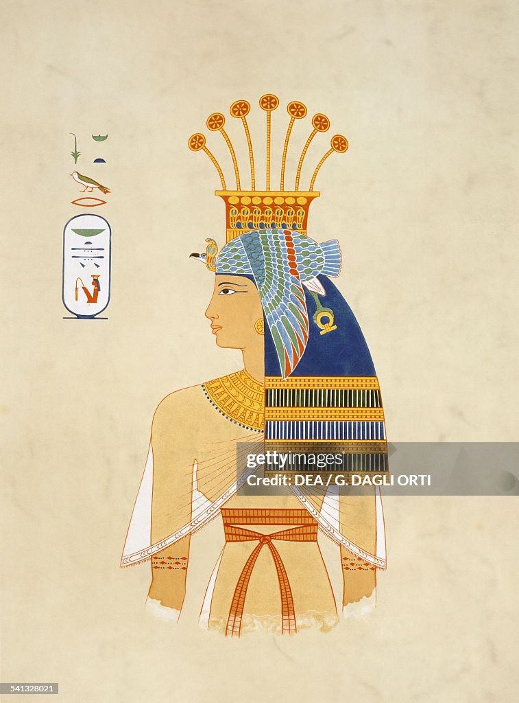 Portrait of Queen Nebto, daughter of Ramesses II...