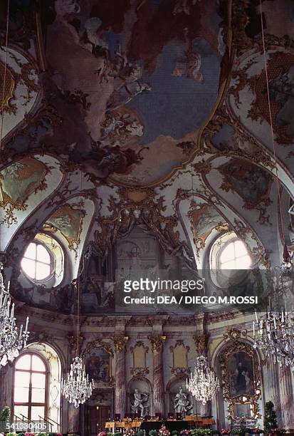 The Imperial hall, Wurzburg residence , residence of the Prince Bishops , architect Balthasar Neumann , Wurzburg, Bavaria, Germany.