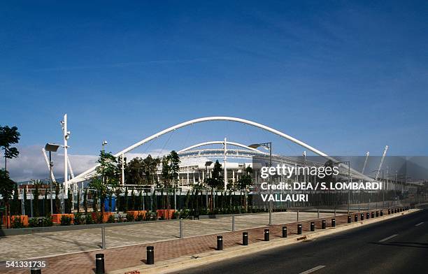 The Olympic stadium, OAKA, Olympic Athletic Centre of Athens architect Santiago Calatrava , Greece.