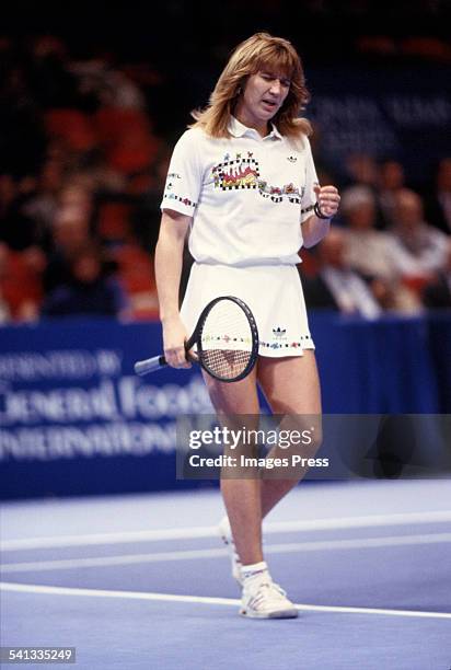 Steffi Graf during the 1988 Virginia Slims Championships at Madison Square Garden circa 1988 in New York City.