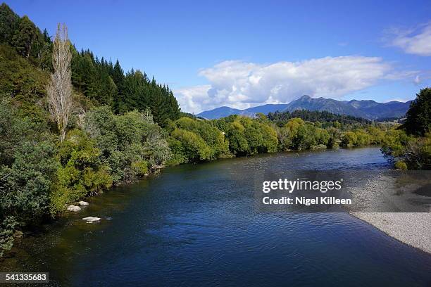 motueka river - motueka stock pictures, royalty-free photos & images