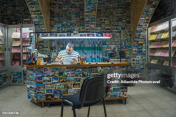 Valletta, 4000 postcards decoration in silver shop