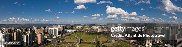 view of the town from brasilia tv tower - brasília stock pictures, royalty-free photos & images