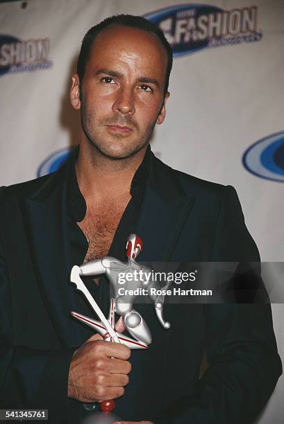 American fashion designer Tom Ford wins at the VH-1 Fashion Awards, New York City, 24th October 1996.