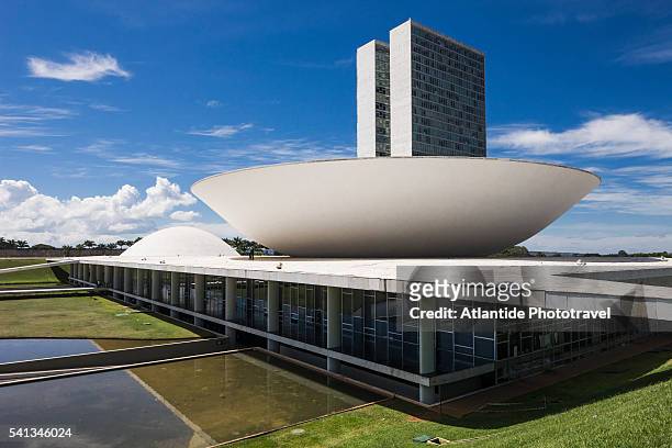 national congress of brazil - brasília stock pictures, royalty-free photos & images